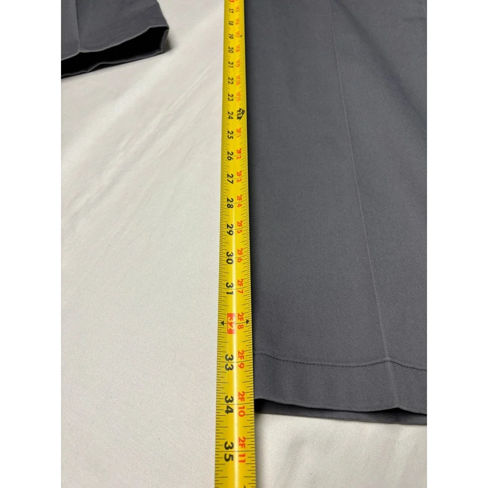 Brooks Brothers Advantage Chino Hudson Pants Grey Mens W42 L34 Stretch Cotton